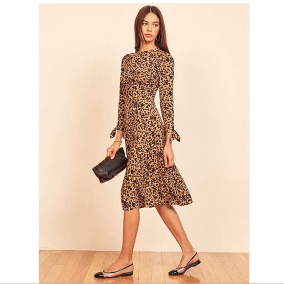 REFORMATION Port Print Dress Blitz Size 4 - Picture 2 of 8